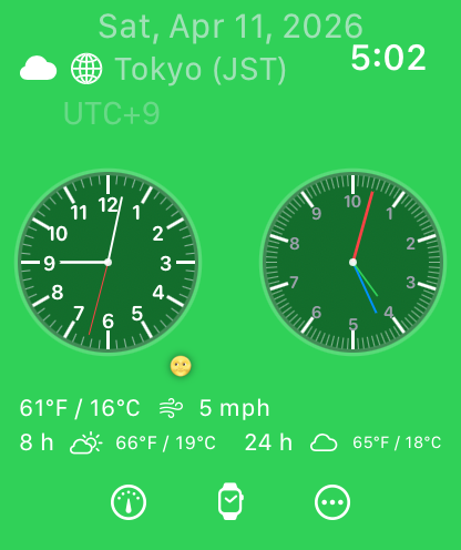 Placeholder for main iPhone clock screen