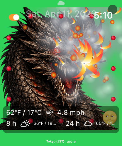 Placeholder for main iPhone clock screen